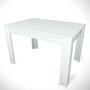 Hanah Home Mesa de Comedor Single 120 - Blanco Brillante